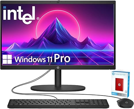 HP 2025 22" FHD All-in-One Desktop Computer • The New Version for Everyday Use • Latest 13th Gen Intel Quad-Core CPU
